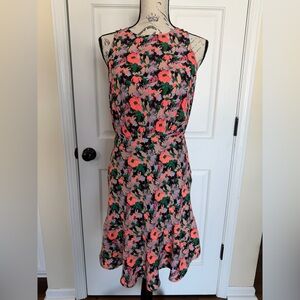 J. Crew Vibrant Floral Midi Dress